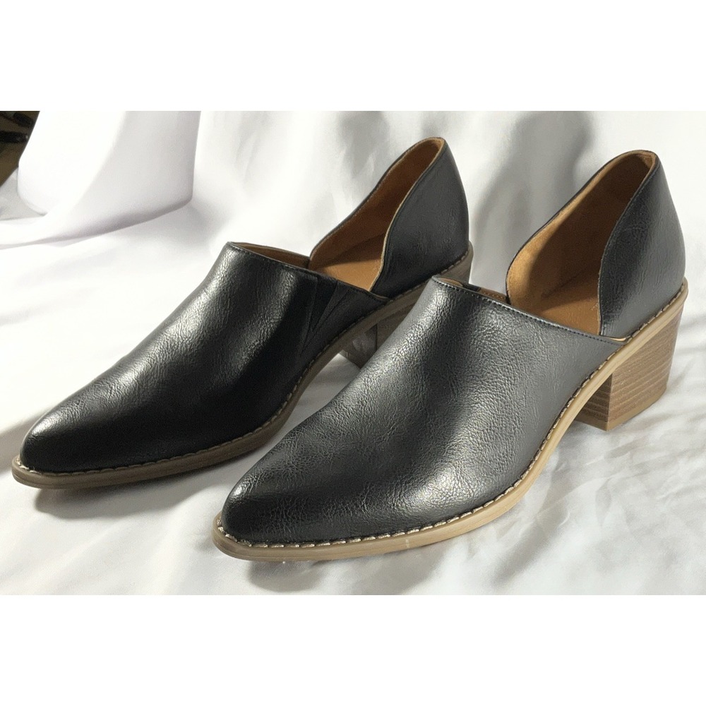 Universal Thread Dress/Business/Casual Heeled Boot Slip On Black Size 11